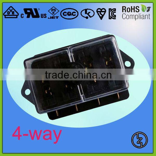 4-way fuse holder to pcb