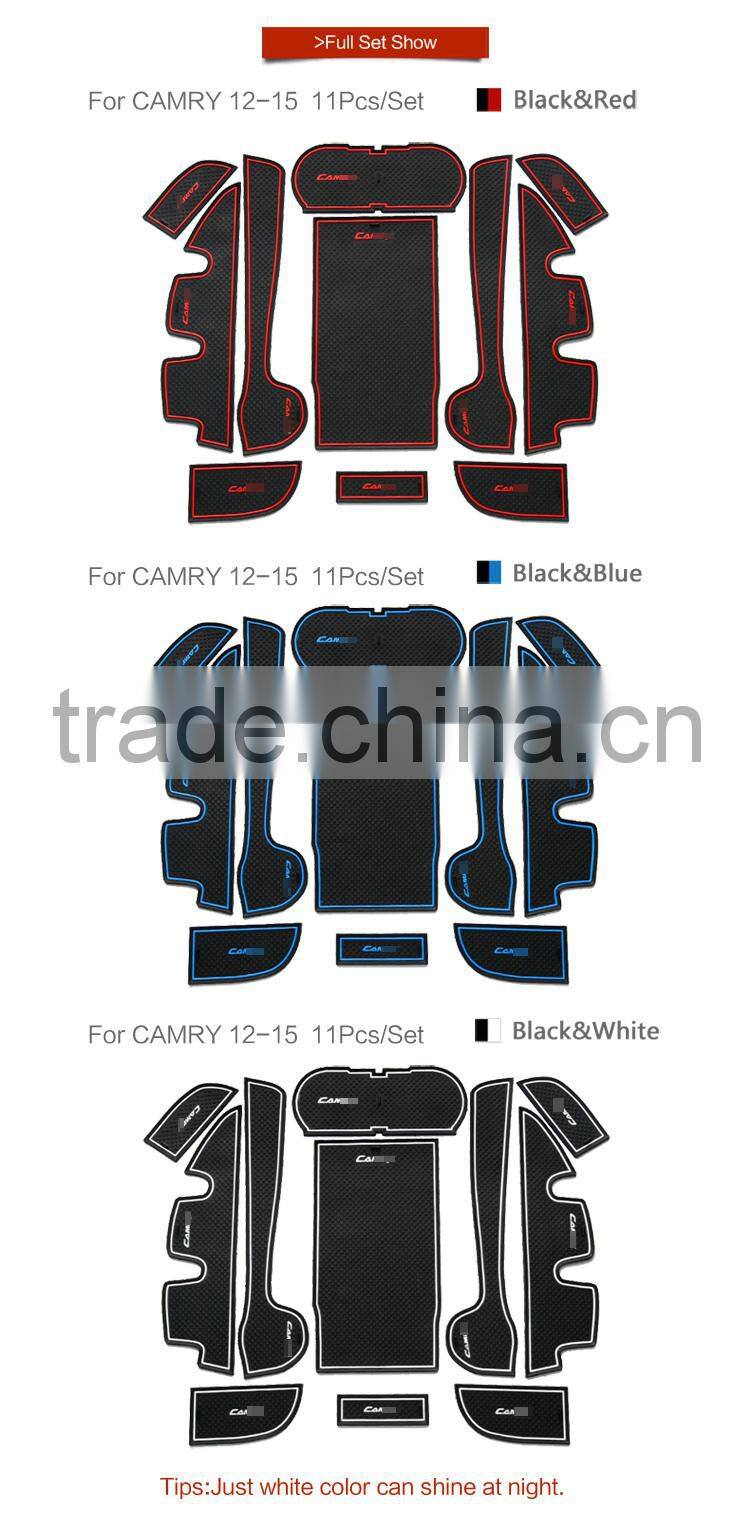 car accessories car rubber mats for Toyota Camry 2012-2015 11pcs/set