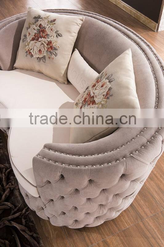 2016 European Antique New Classic Italian Fabric Sofa Set 1+2+3 AL033