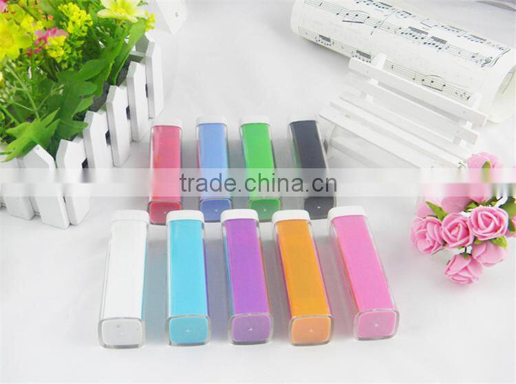 new lipstick 2600mah power bank alkaline