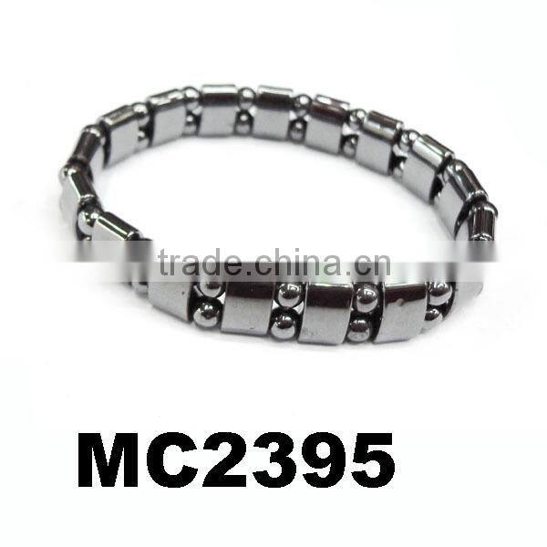 double line elastic beaded bio health magnetic health bracelet