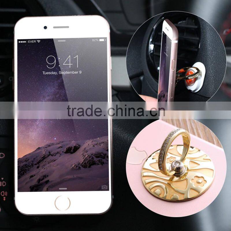 Fashion 360 Degree Metal Finger Ring Mobile Phone Smartphone Stand Holder For iPhone Samsung Smart Phone GPS MP3 Car Mount Stand