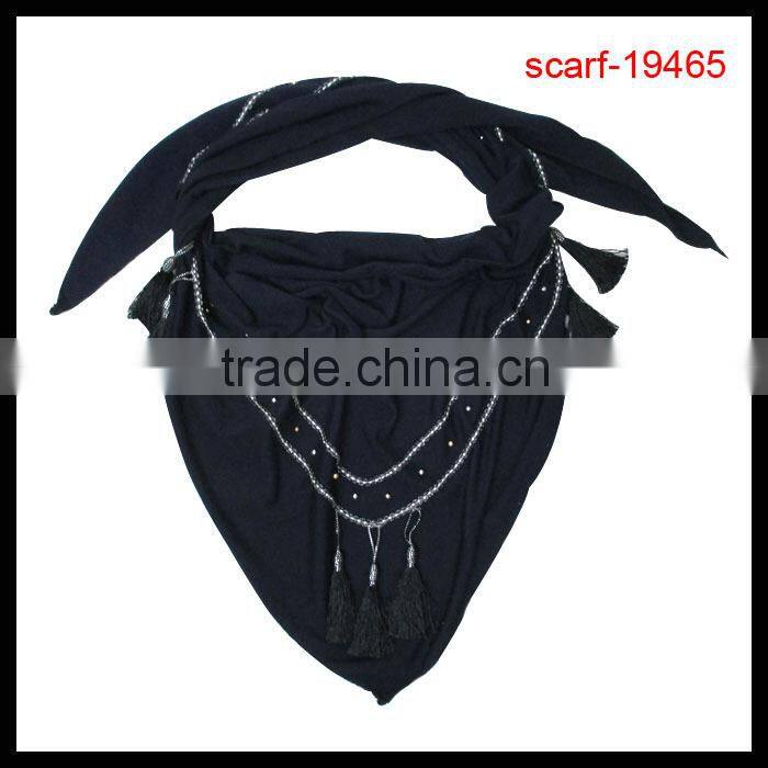 Hot Sale office ladies lace pattern triangle scarf