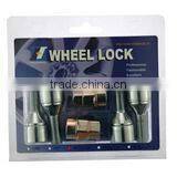 chrome with sliding washer wheel bolt locks