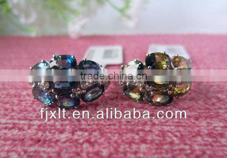 Hot Sale Fashion Design 925 Sterling Silver Natural Blue Sapphire Ring