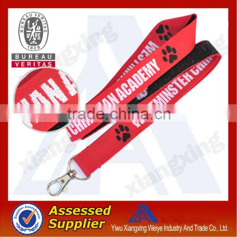 Wholesale nylon cord braiding lanyard neck strap for keychain bulk buy from china