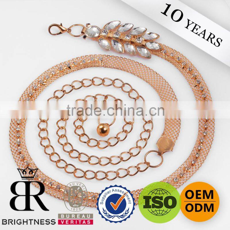 Fashion clothes chains of metal belt jeans chain Brightness F1-80117