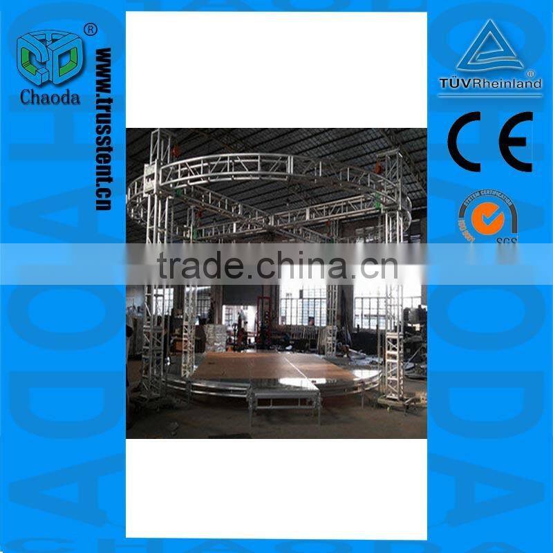 2014 hot sale 1.22*1.22M or 1.22*2.44M CE ,TUV and SGS cetificited aluminum stage decorations graduation