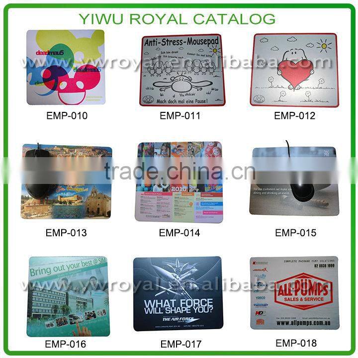 Custom Logo Printed Hard PVC Surface Best Mouse Mat
