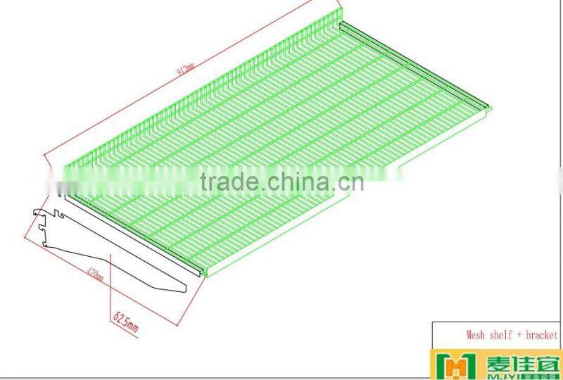 Latest Fashion Australia-style supermarket Steel Wire Shelving, Steel Mesh Gondola Shelving