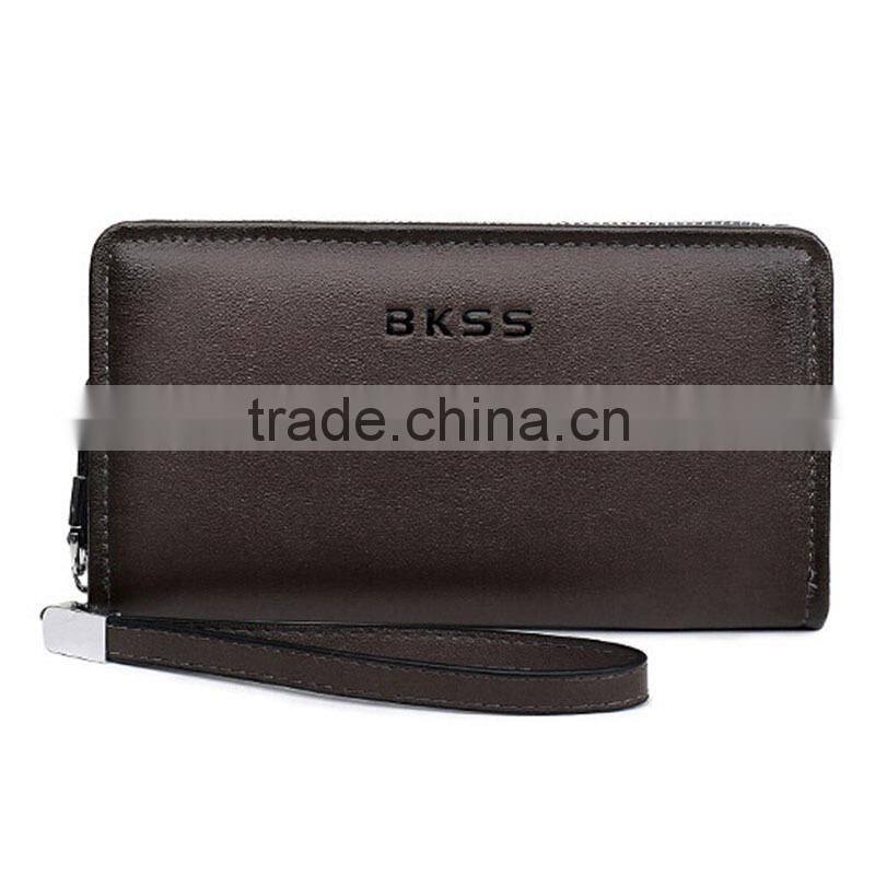 Best mens cow leather wallets wholesale Travel Passport Ticket Holder Wallet