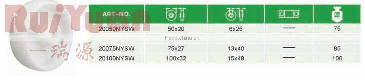 Low profile nylon wheels