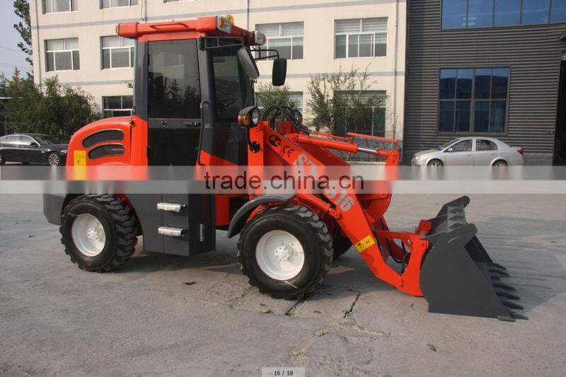 1 ton 1.2ton 1.8 ton 2 ton china mini wheel loader articulated small loader