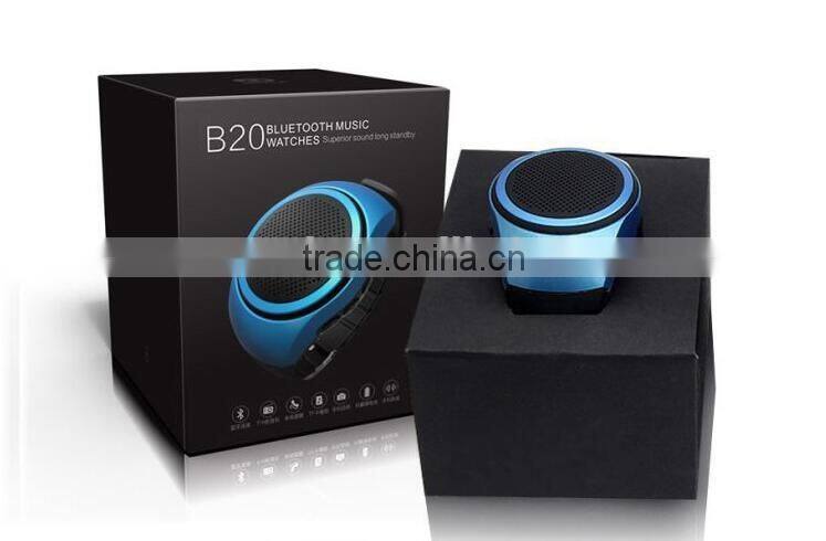 Wireless Speakers Bracelet Wristband Band Bluetooth Speaker Mini Hands Free Remote Control Selfie-timer +Phone Anti-Lost