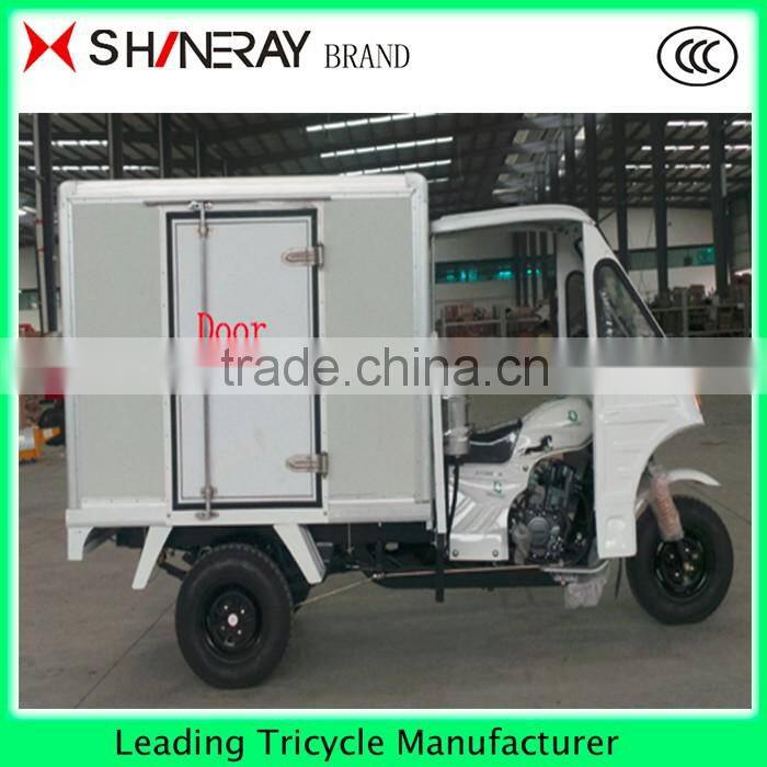 Ice cream Food Coffee Cabin van three wheel cargo motorcycle tricycle Hot sale