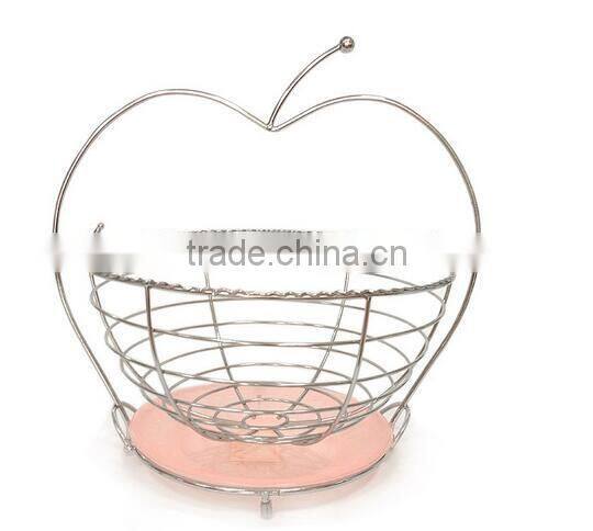 New Design Stainless Steel Wire Fruit Basket/ Stainless Steel Wire Fruit Basket