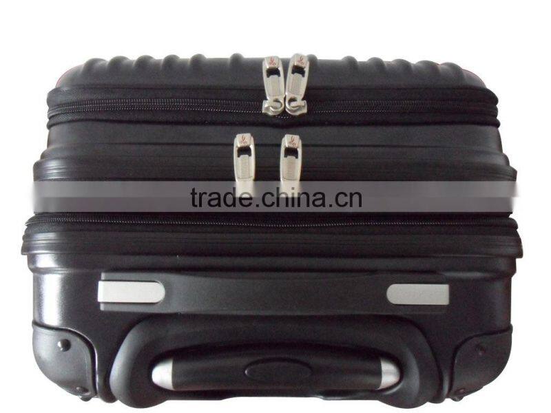 2014New style pure PC luggage 20 inch trolley, black carry case