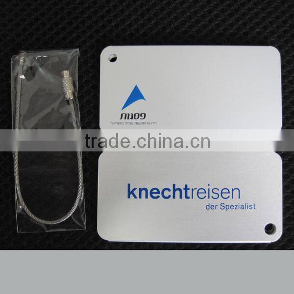 plastic Travel luggage label