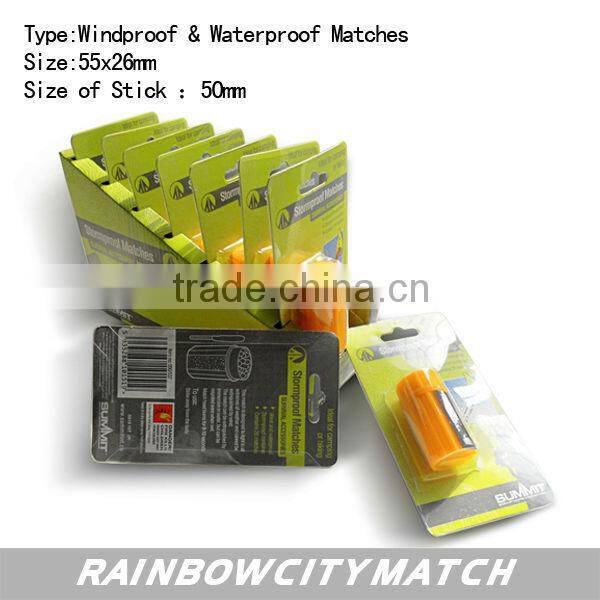 windproof and waterproof matches with fine print match