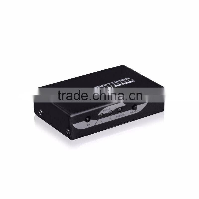 video matrix switcher 2.0 2 port HDMI Switch 2x1 hdmi switch support 4kx2k 1080p 3D for hot video player