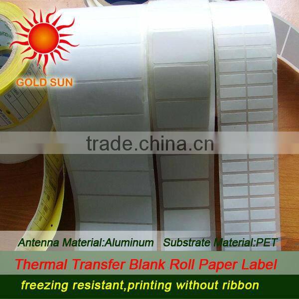 2013 High quality thermal transfer blank roll paper label