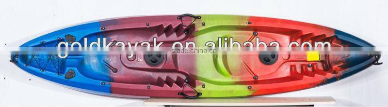 plastic three person kayak family kayak high quality