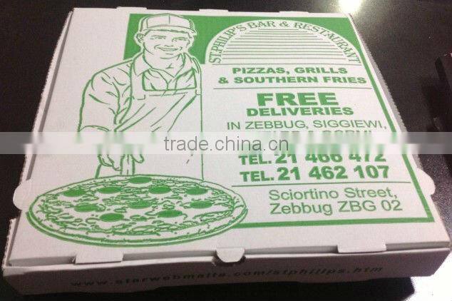 custom eco friendly italian white pizza box/high quality and reasonable price pizza box