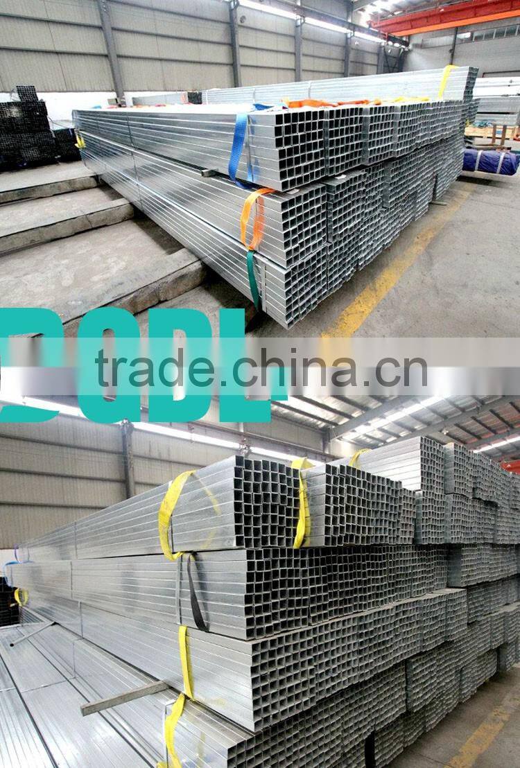 china wholesale greenhouse structure galvanized steel square tube