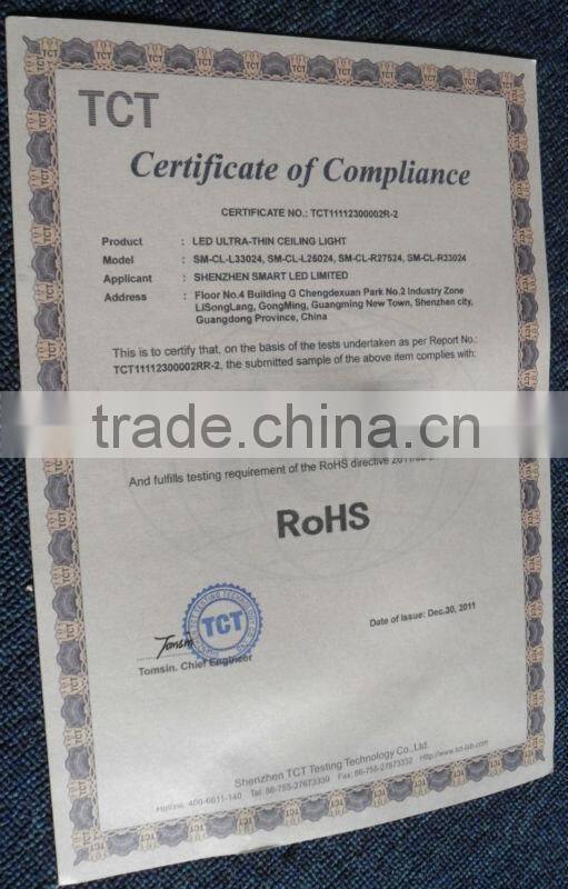 China factory 3 years warrranty led panel light round