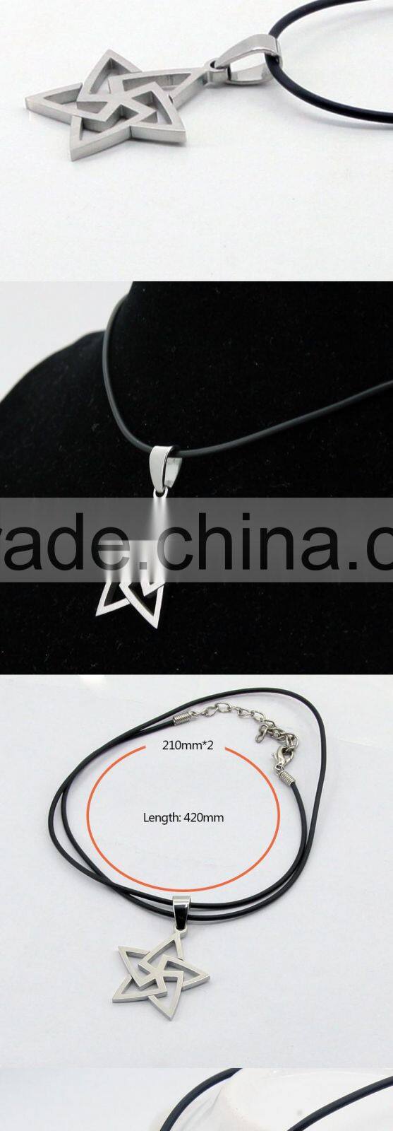 2016 hot girls star jewelry necklace with magnetic silver pendant