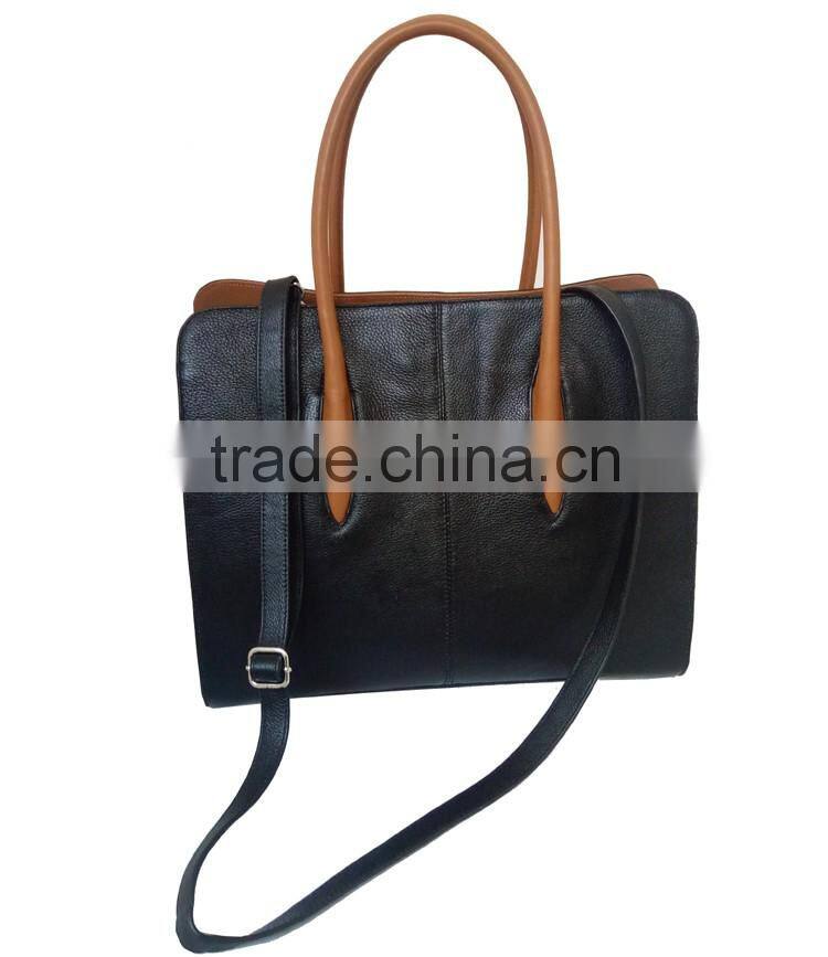 China gorgeous brand handbags genuine leather tote hand bags western purses handbags