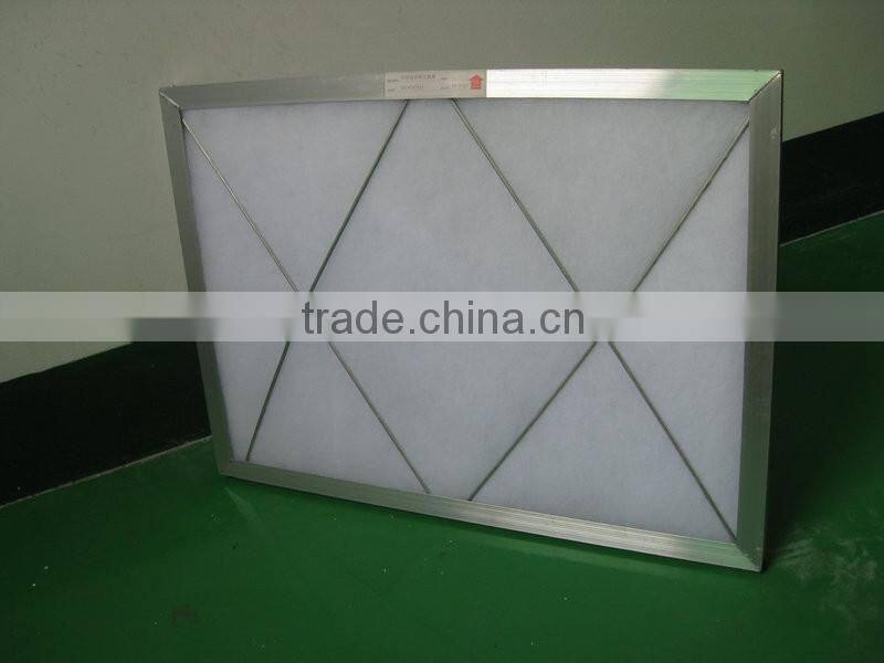 Hot Sale Panel Air Filter With Aluminum Frame For Air Cleaning
