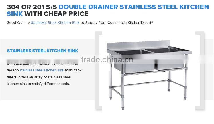 Cheap Price 304 Or 201 S/S Double Drainer Stainless Steel Kitchen Sink