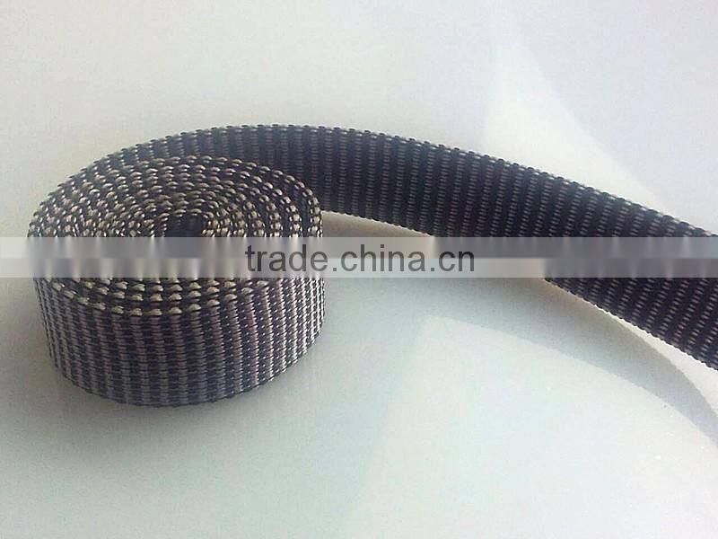 Custom logo jacquard woven pattern band tape pp webbing