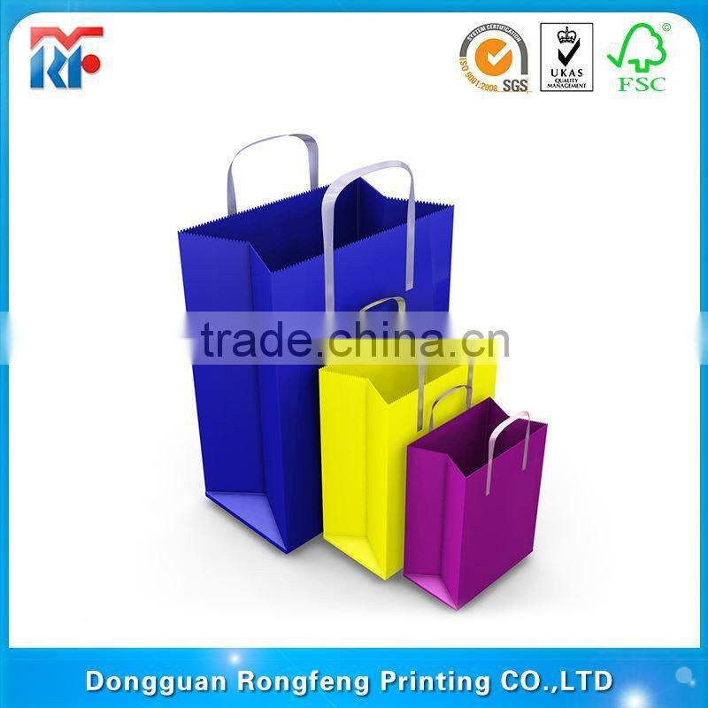 oem production customized kraft paper bag