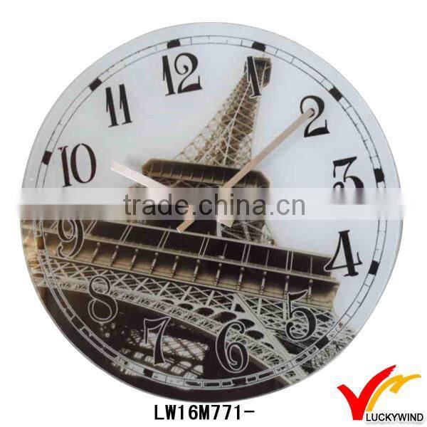 Eiffel tower theme number retro iron souvenir products clock