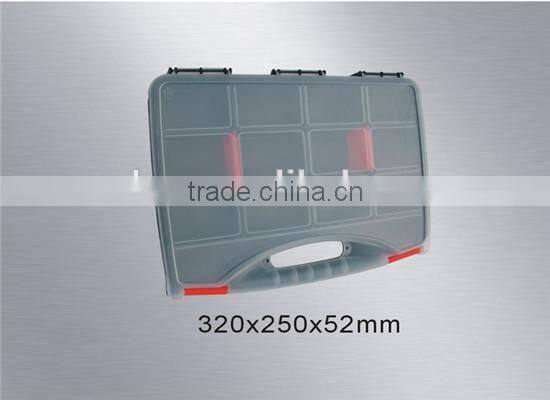 clear plastic storage box with compartment
