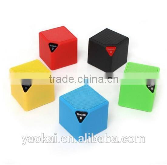 2016 New Mini Bluetooth Speaker Cube Led Speaker With Mic TF USB Wireless Portable Music Player Sound Box Loudspeakers