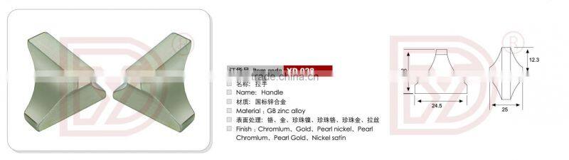 Zinc Alloy Triangle Kitchen Handles