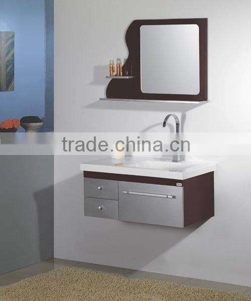 pvc/mdf/oak wood vanity double sink 32 inch bathroom vanity cabinets,new design bathroom furniture set