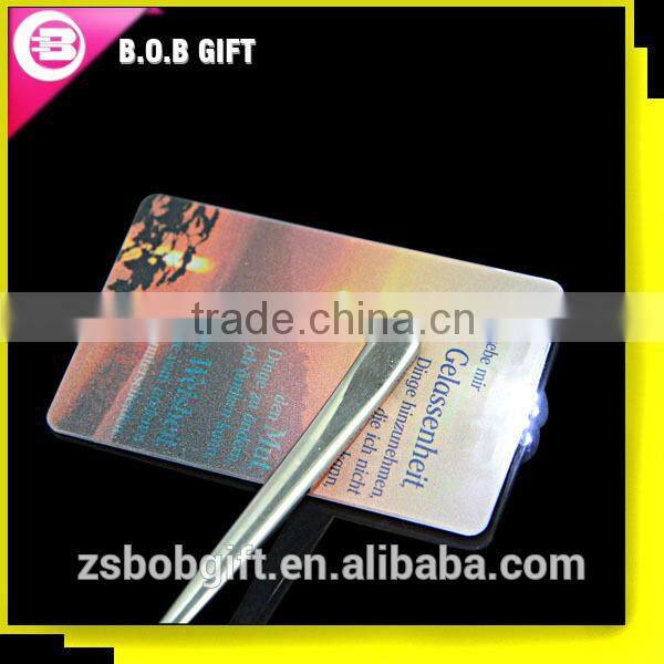 Pretty credit card torch with 2 LED lights
