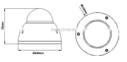Most popular Dahua 4ch NVR4104 with PoE and IP camera HDBW1000E Economic NVR system kit