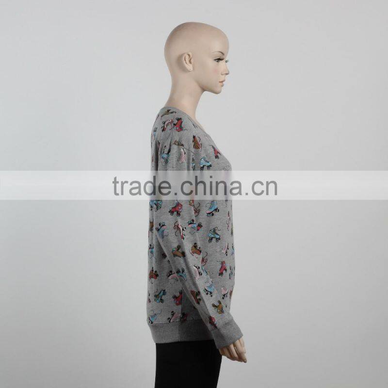 F5W14364 High Quality Wholesale Cewneck Sweatshirt Women