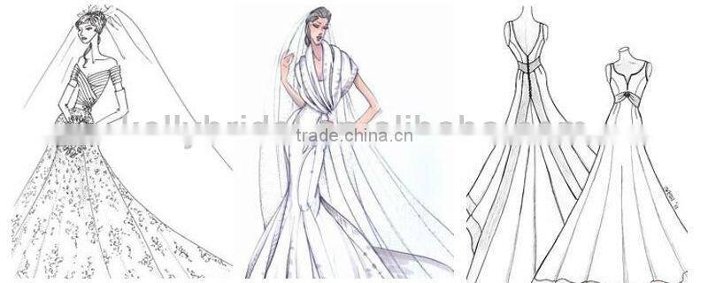 taffeta wedding dress with Ivory embroidery