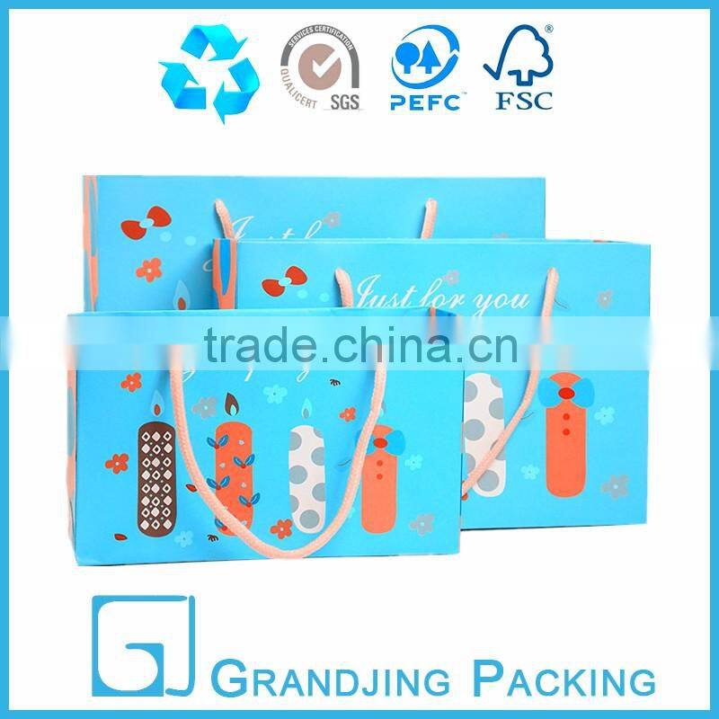 New design recycled birthday shopping gift paper bag