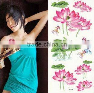 lotus shape body tatoo stickers