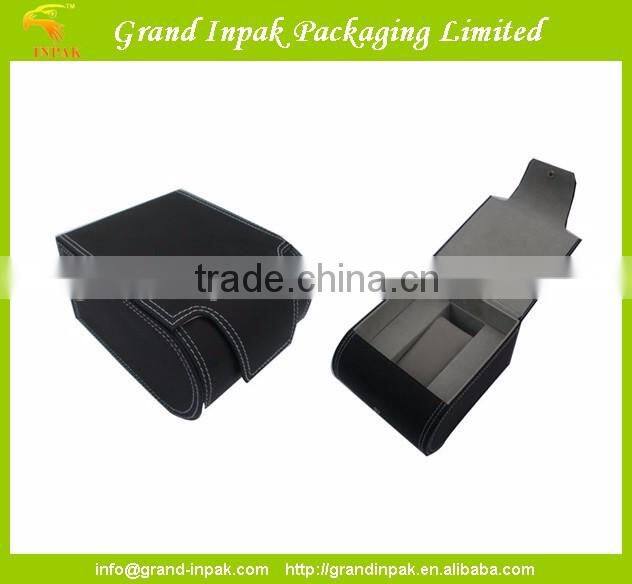 Portable cardboard leather watch gift box