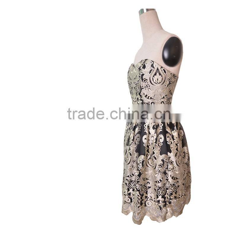 Newest design special sexy high quality lace dress party