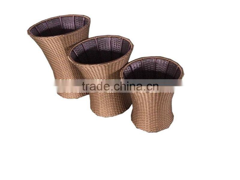 Rattan garden flowerpots factory