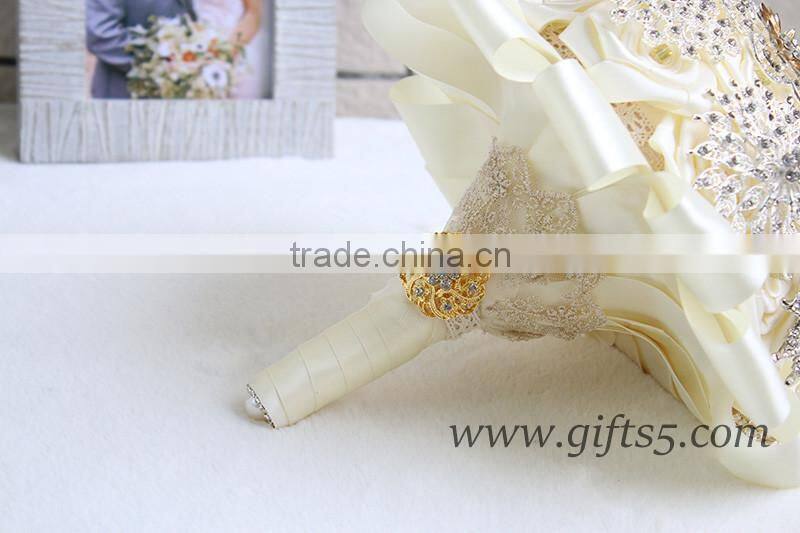 High quality luxurious artificial brooch rhinestone bouquets